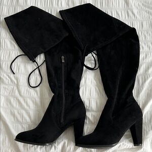 Catherine Malandrino Black Over the Knee Boots